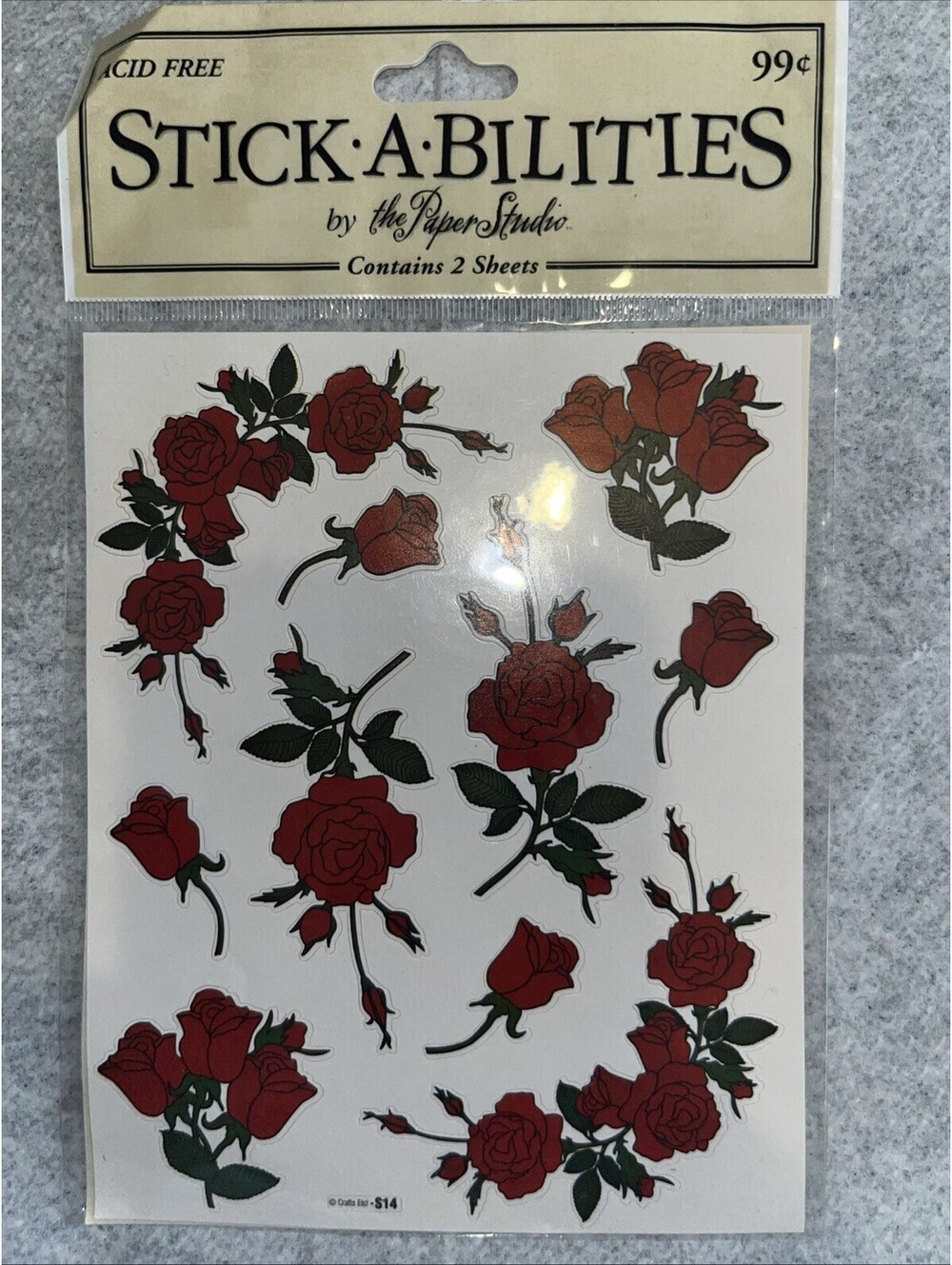 Stick-a-Bilities Roses By Paper Studio